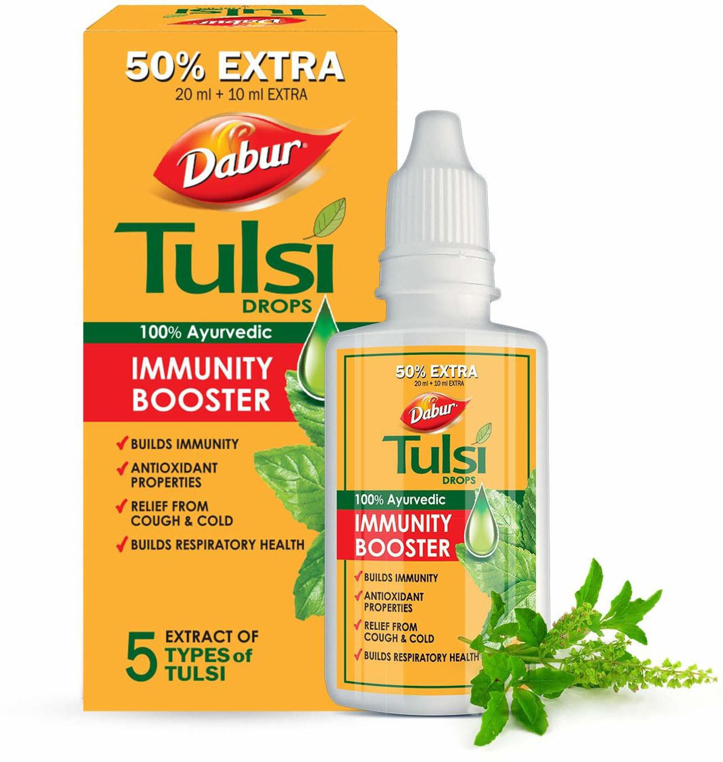 Image of Dabur Tulsi Drops Natural Immunity Booster 30 ML