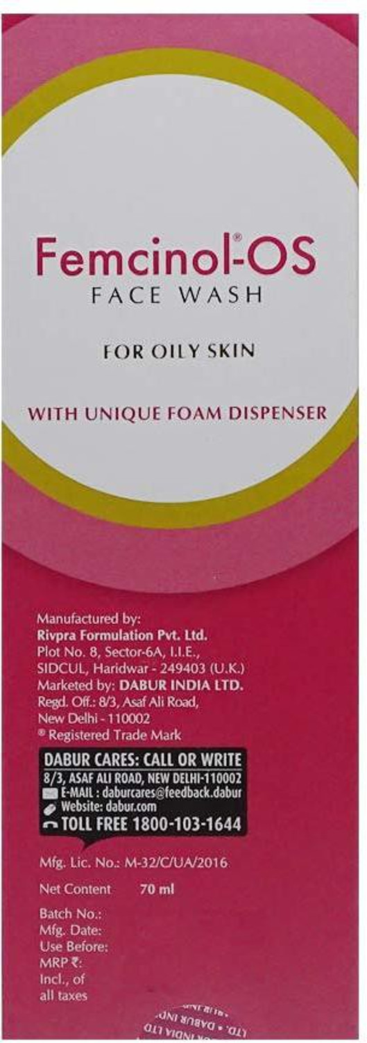 Image of Femcinol-OS FACE WASH FOR OILY SKIN Face Wash