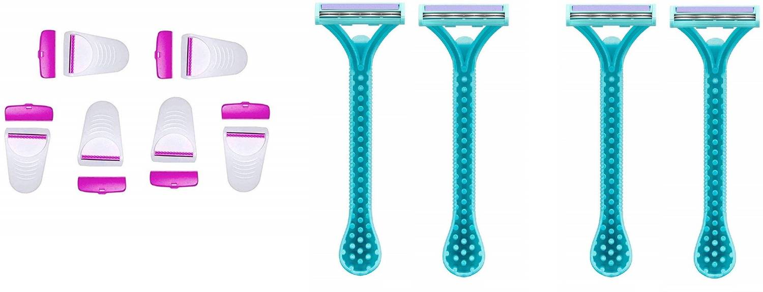 CartKing Women's Razor Blade Hair Removal Disposable blades 10 PC Safty Stainless Blade Wet Use Shaving Razor, Women