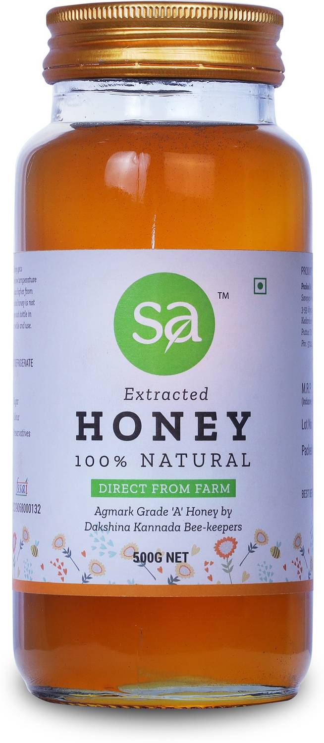 SAVAYAV Organic Honey 500g - Pure & Natural Multi Flora Honey From