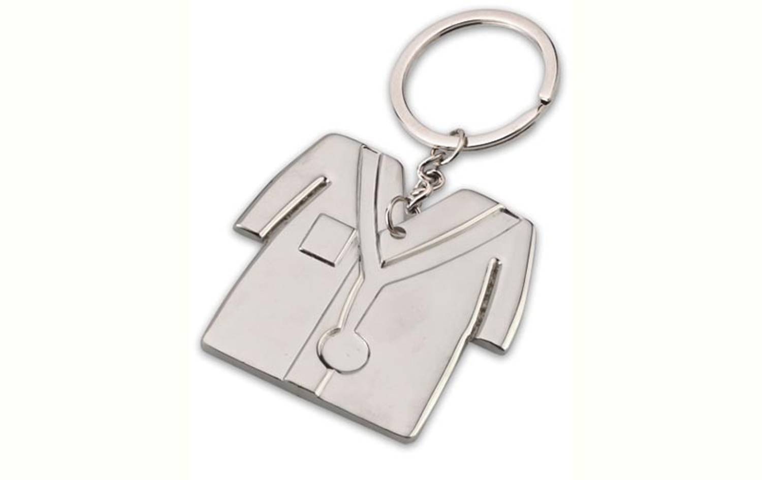Ab Sab Chrome Plated Keychain Keyring (Doctor Coat Keychain) Key Chain