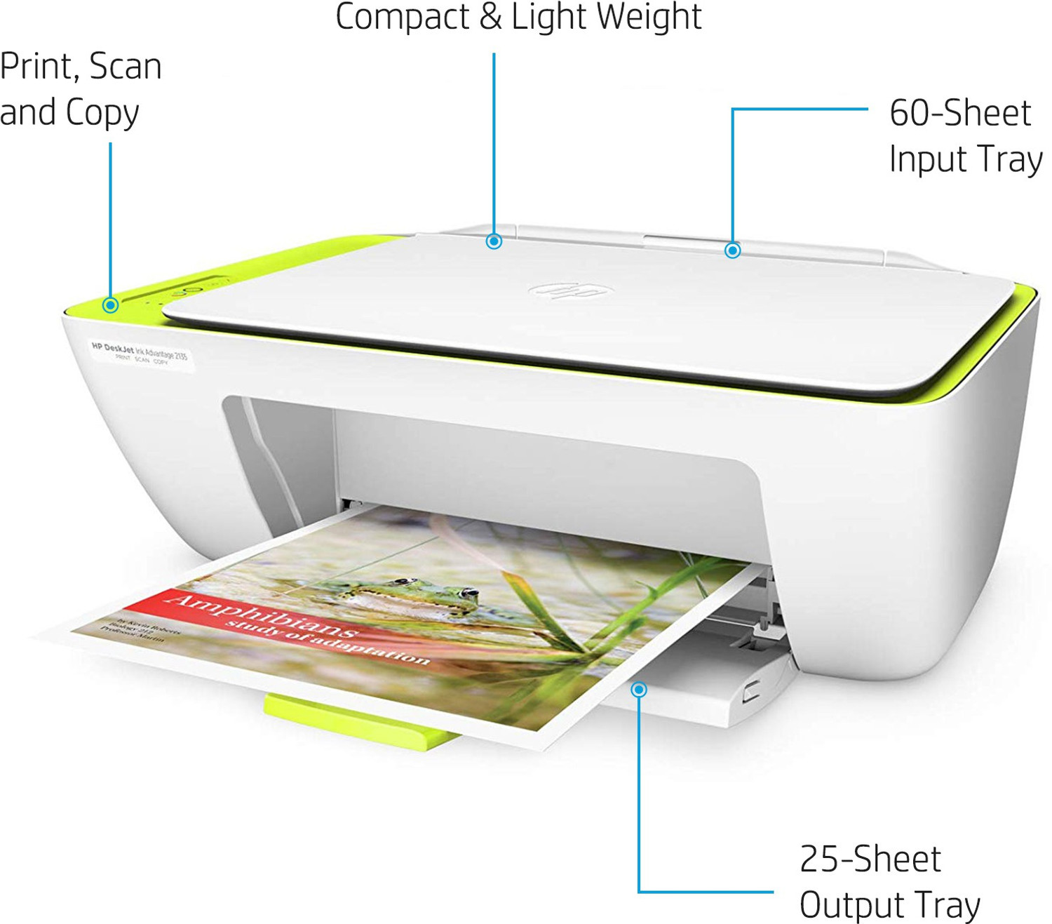Image of HP DeskJet Ink Advantage 2135 All-in-One Printer