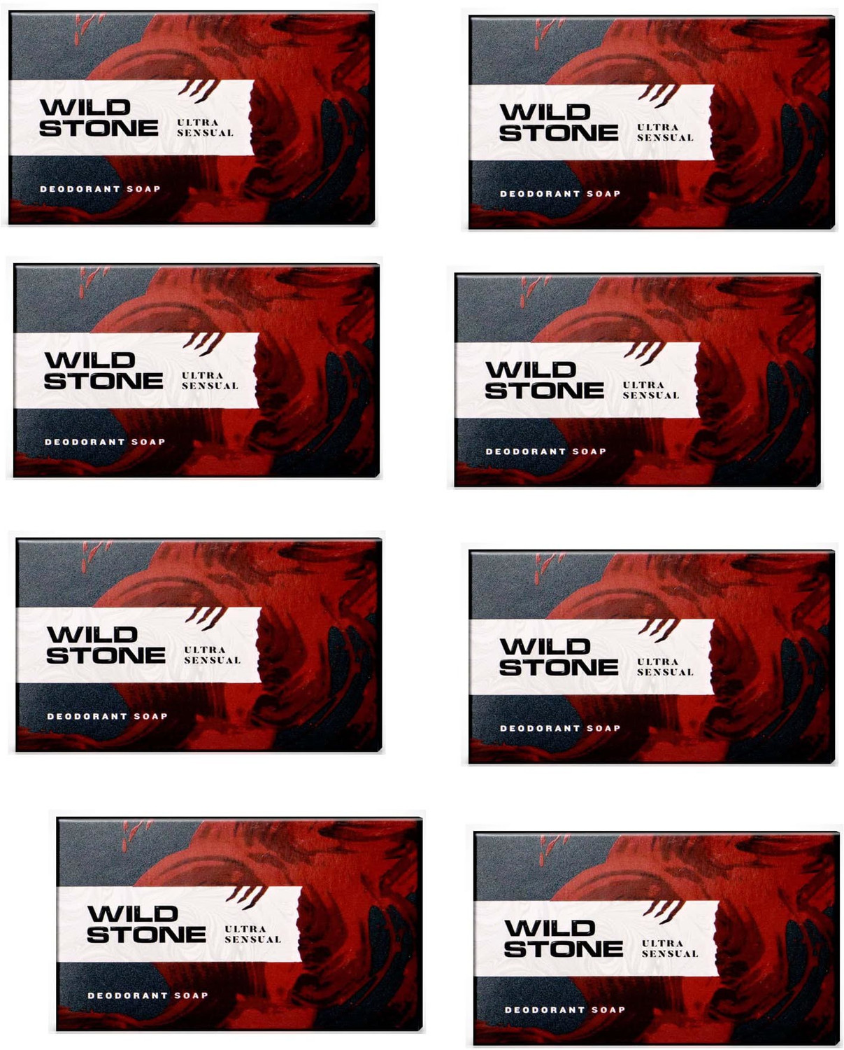Image of Wild Stone ULTRA SENSUAL DEODORANT SOAP 8 X 75 GM