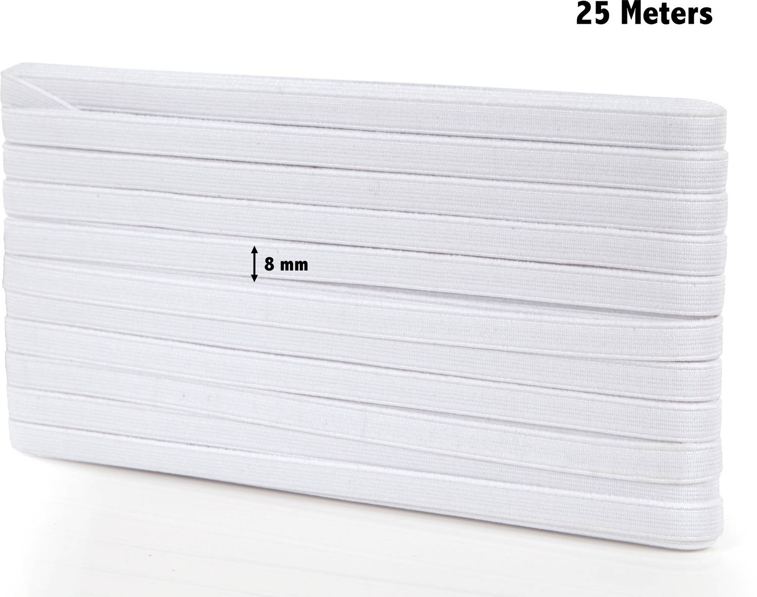 3tee Woven White Elastic
