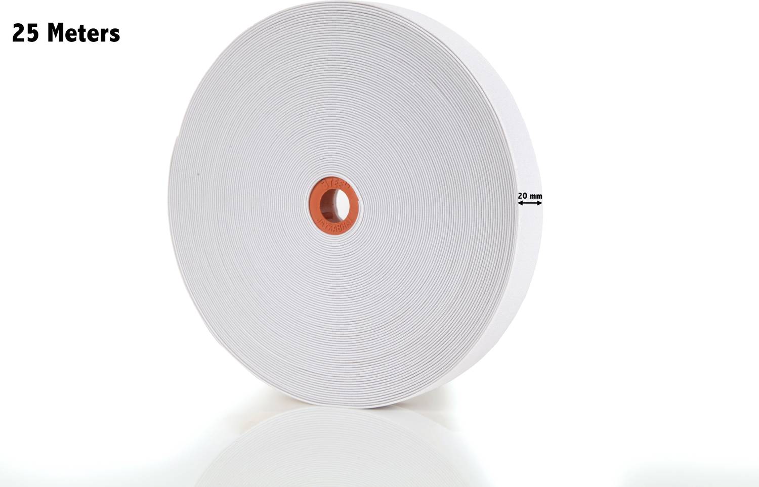 3tee Woven White Elastic