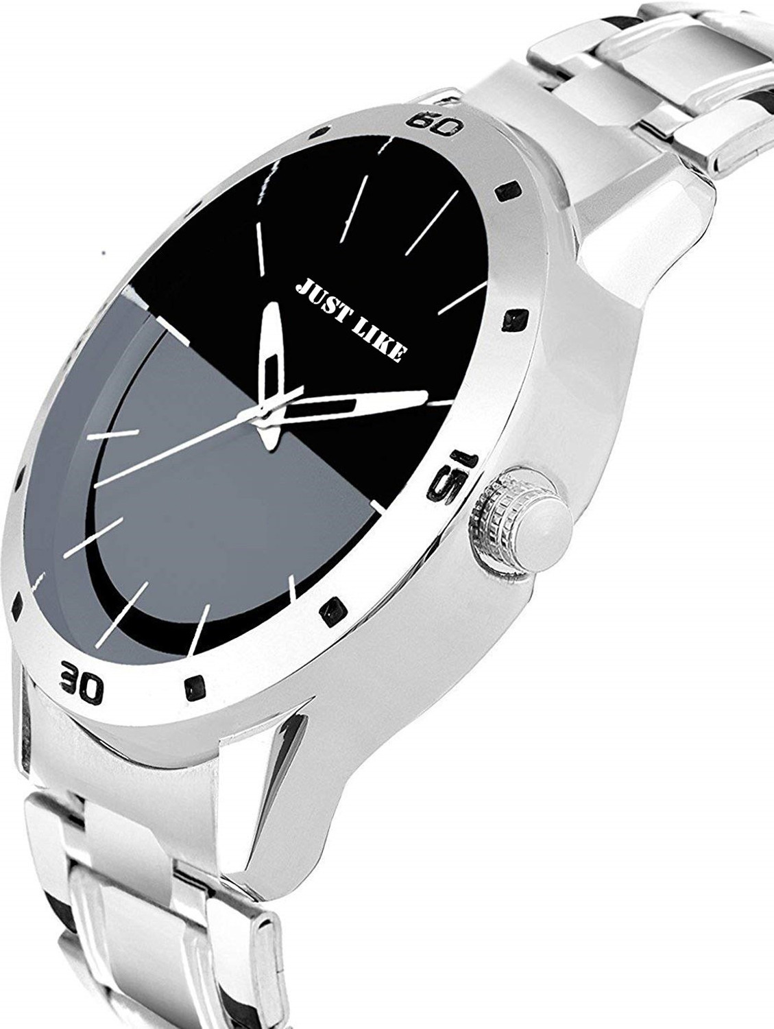 Image of just like Analog Watch - For Boys Black And Blue Pack Of 2 stainless Steel Strap Analog Casual Watch