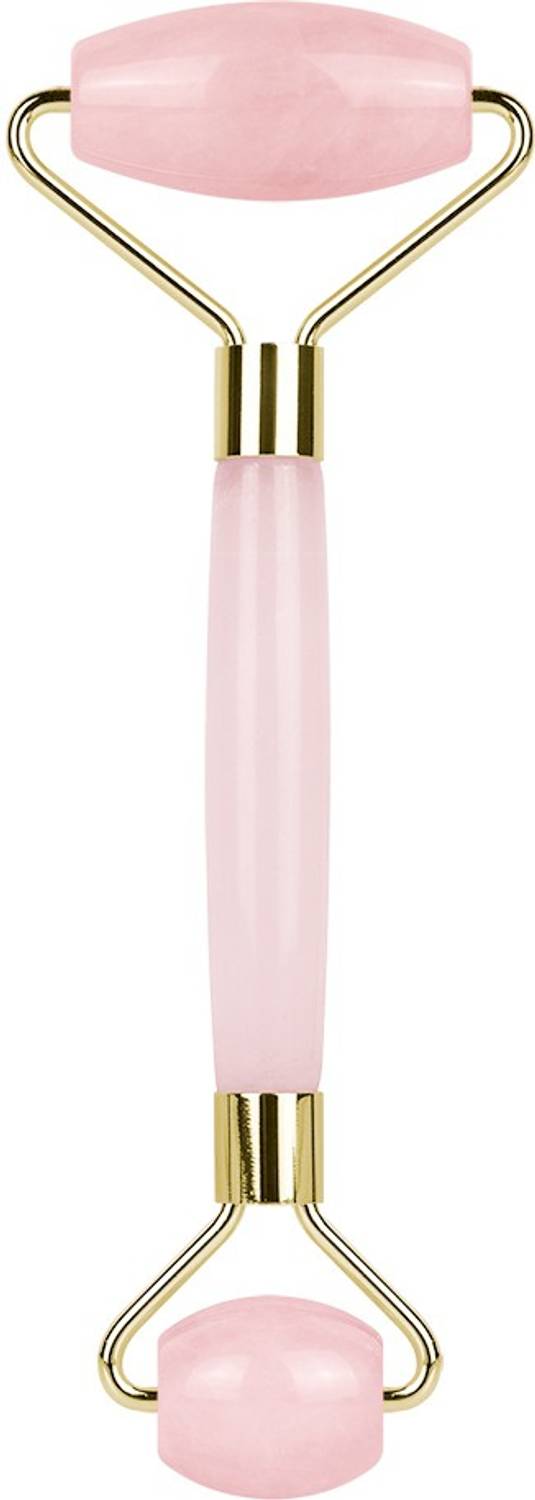 Callesta Rose Quartz Facial Massage Roller - Pink - For Skin firming, glow and tightening