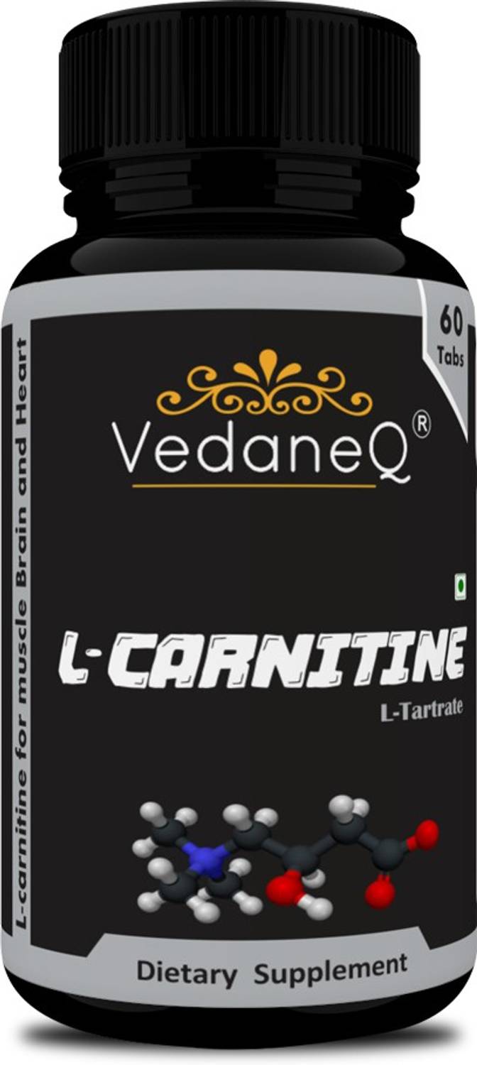 l carnitine tartrate heart VedaneQ L-Carnitine L-Tartrate 1000 mg for muscle, brain & Heart, fat  burner supplements Price in India