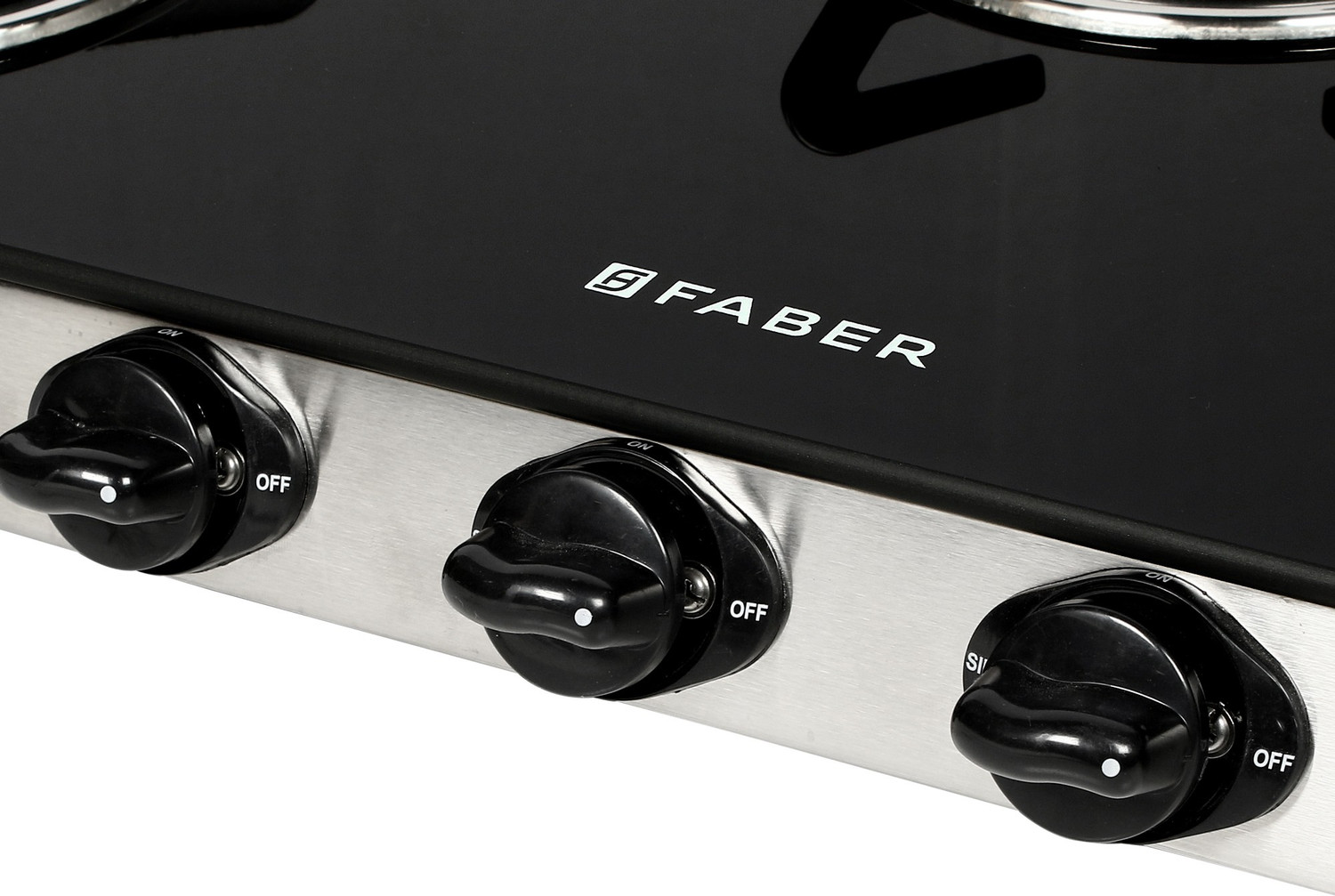 Image of FABER Jumbo 3BB SS Glass Manual Gas Stove