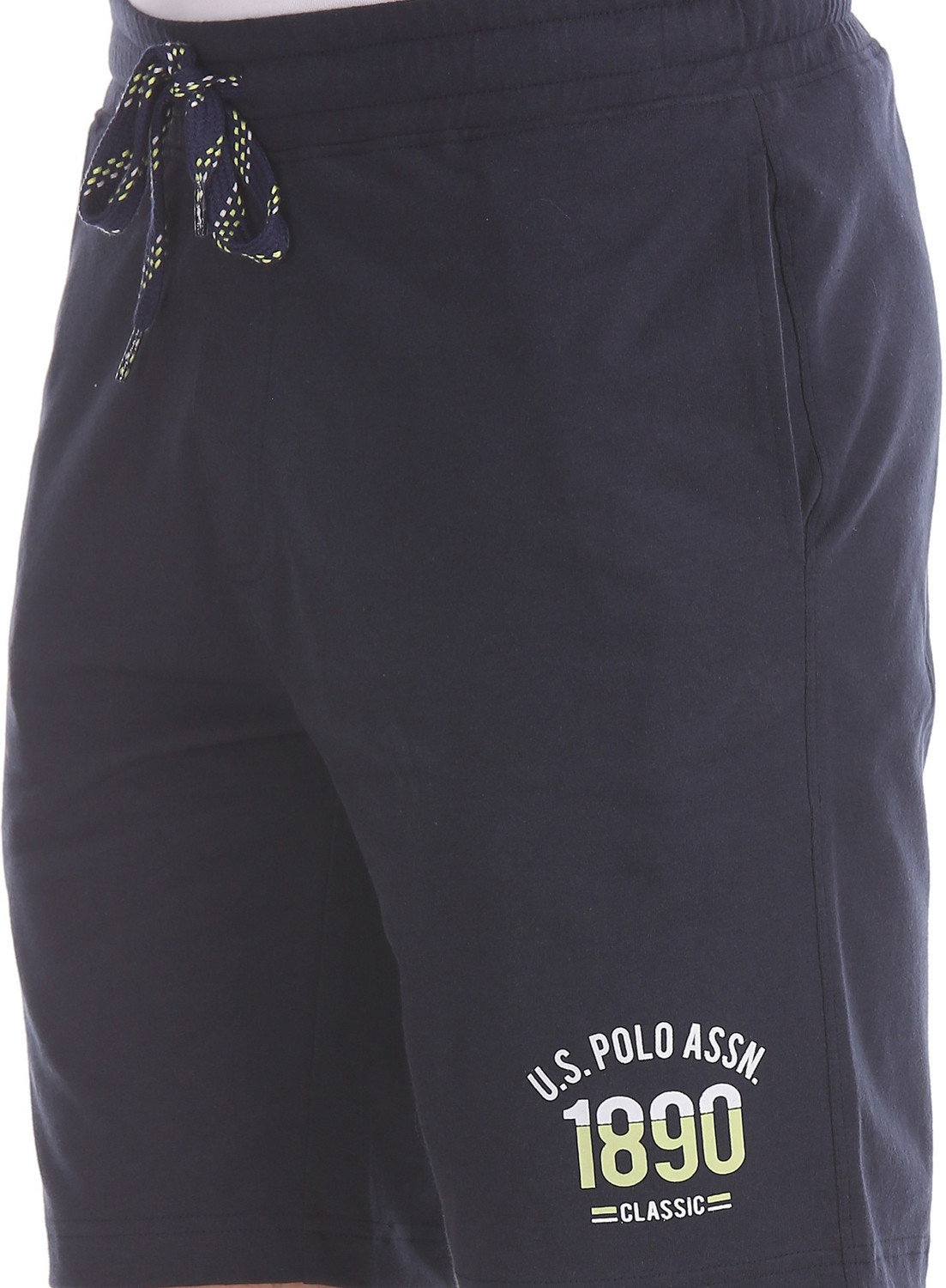 Image of U.S. POLO ASSN. Solid Men Dark Blue Basic Shorts