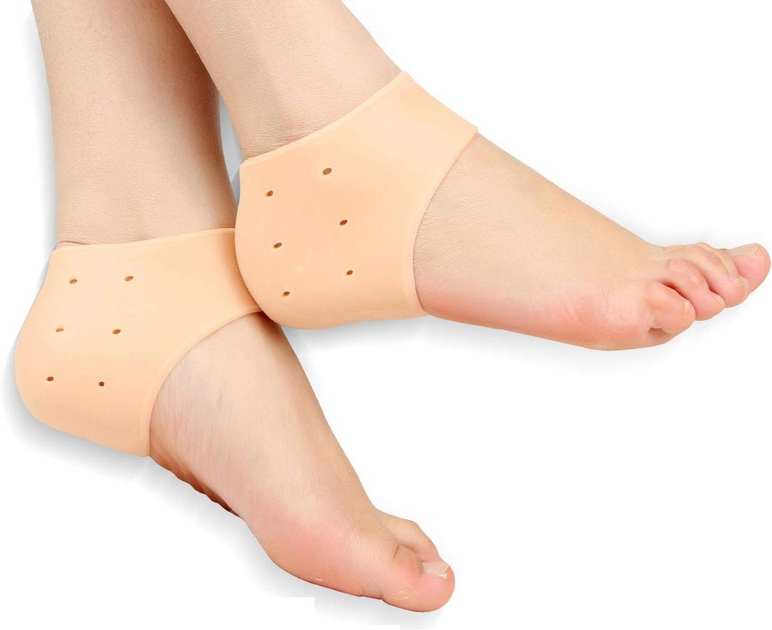 ALLinONEbuy Half Heel Socks Foot protector pain relief For AntiCrack Foot Support Heel Support Heel Support