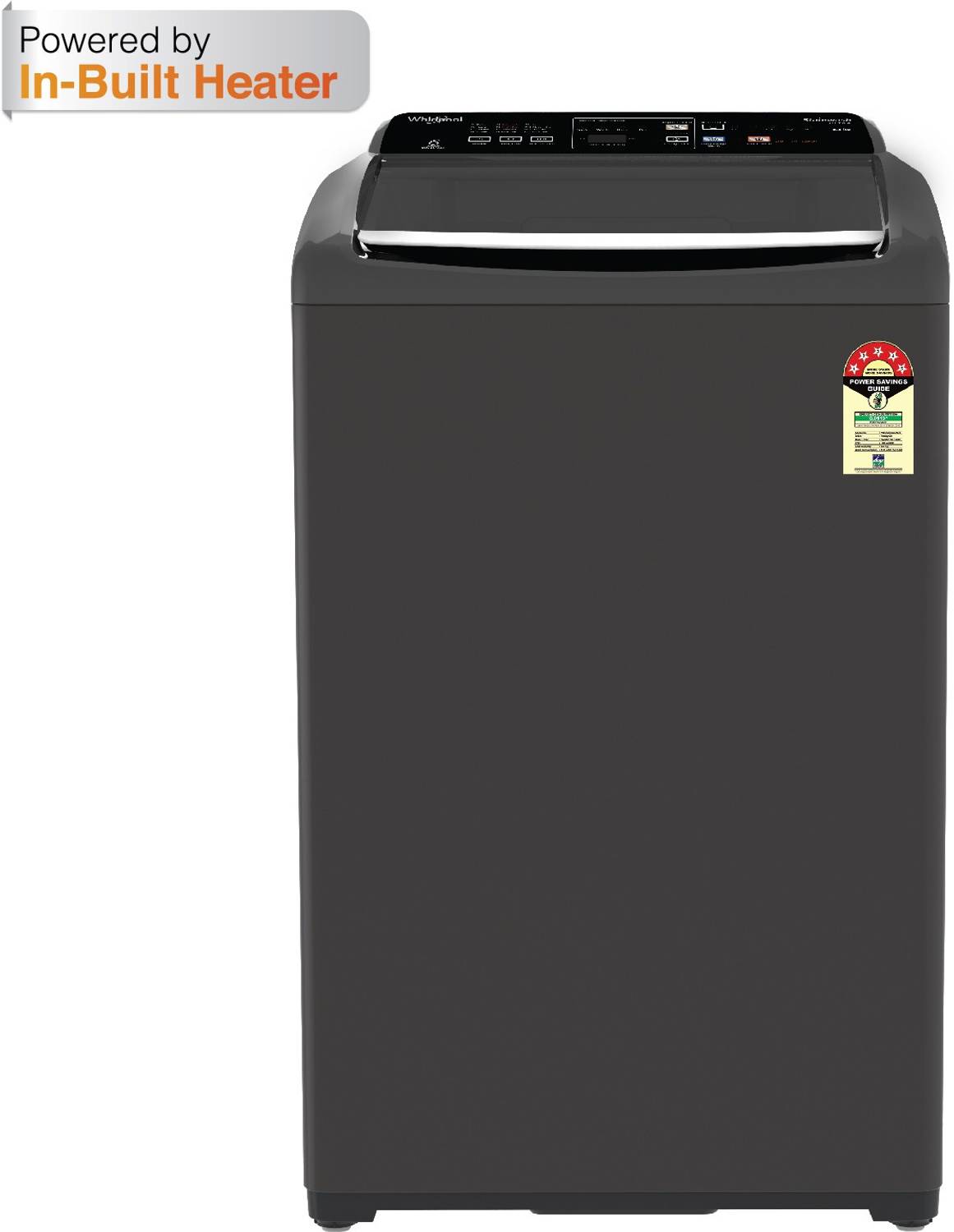 Whirlpool 6.5 kg 5 Star,With Hard water wash Fully Automatic Top Load Washing Machine with In-built Heater Grey