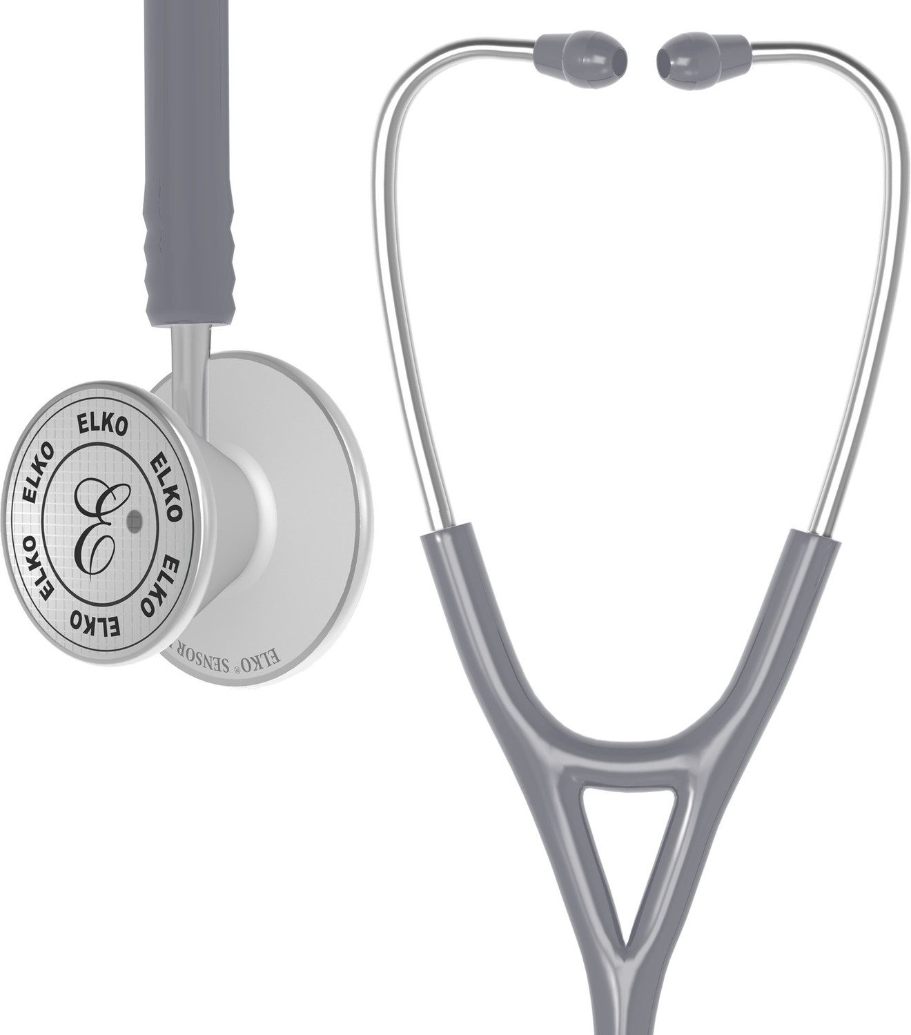 Image of ELKO EL-070 SENSOR III AL Aluminium Head Acoustic Stethoscope (Grey)