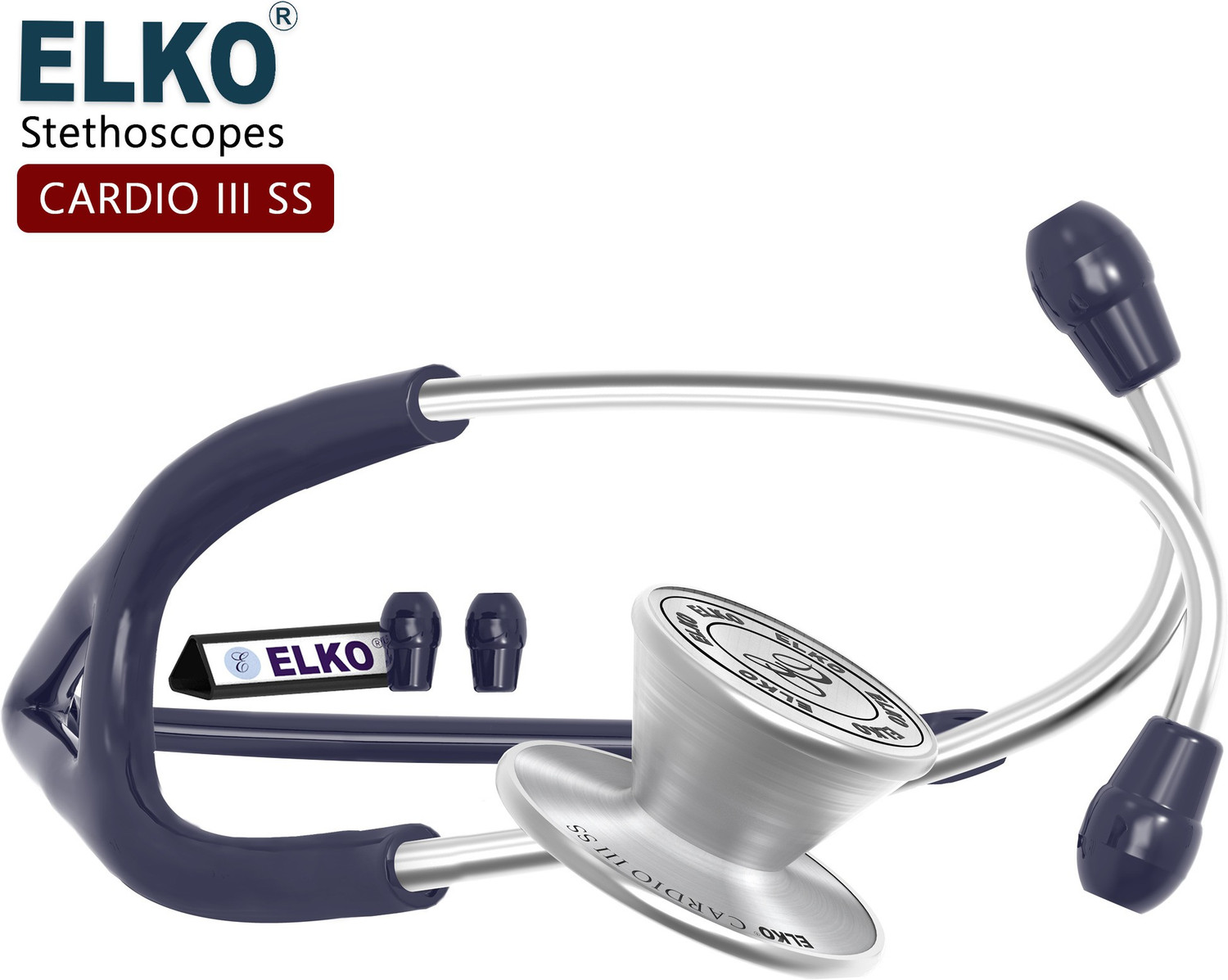 Image of ELKO EL-060 CARDIO III SS Stainless Steel Acoustic Stethoscope
