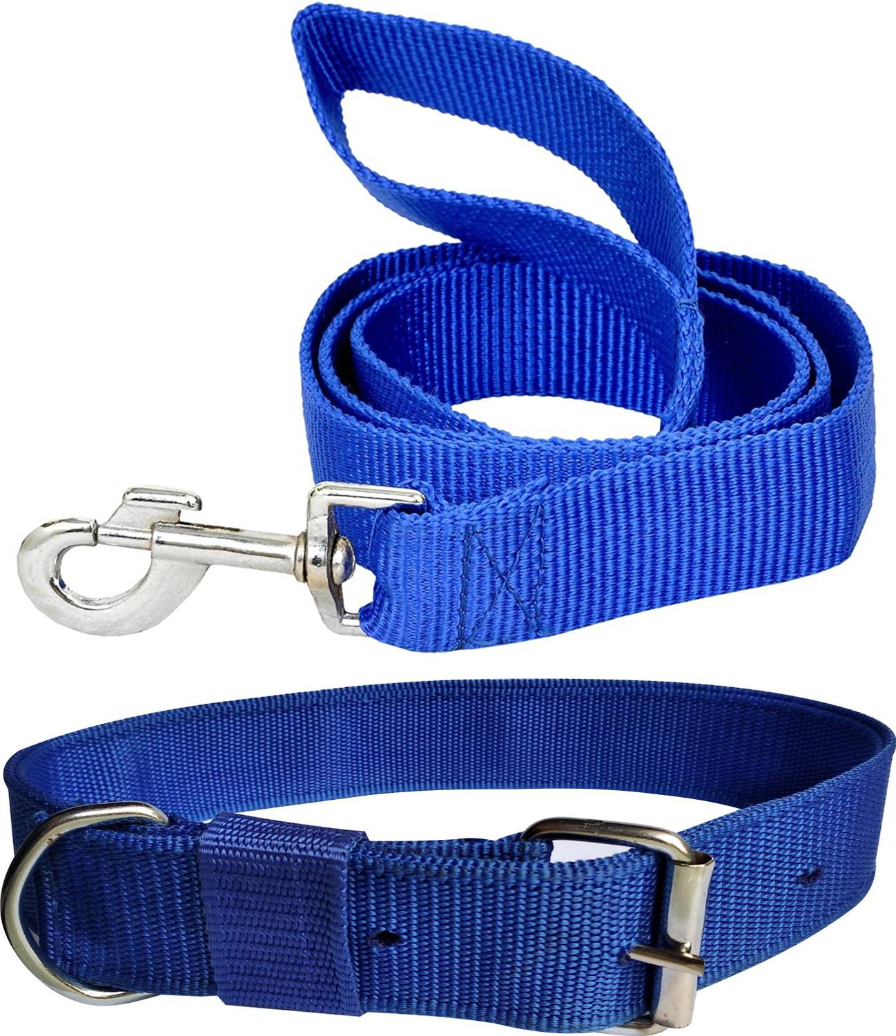 ADIOS Good Quality Nylon 1.5 inch Blue Dog Belt, Dog Collar Belt for Big Dog 1.5m Lengthy Dog Collar & Leash