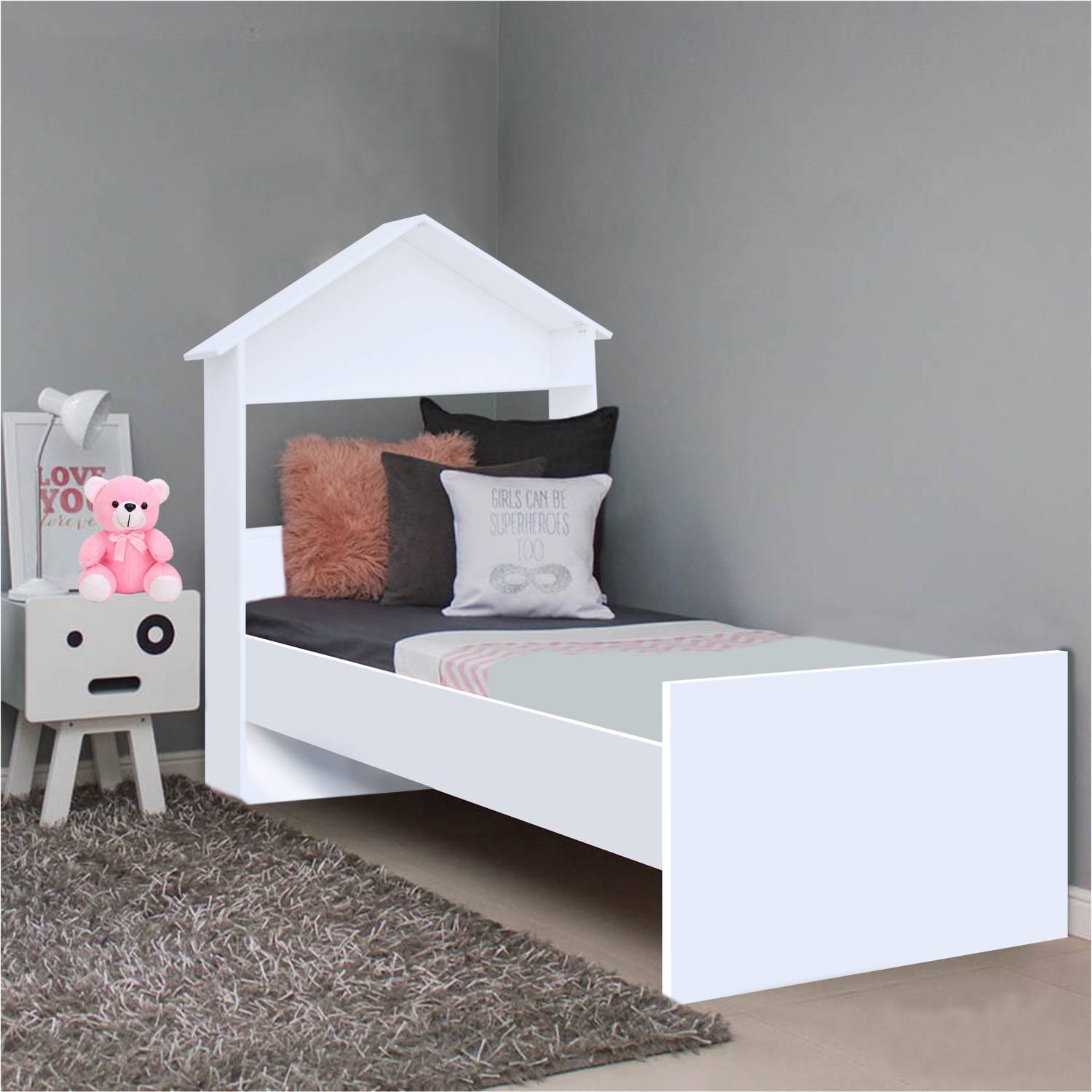 Barewether Engineered Wood Single Bed, 208.28 cm x 76.25 cm (6.83 ft x 2.5 ft)