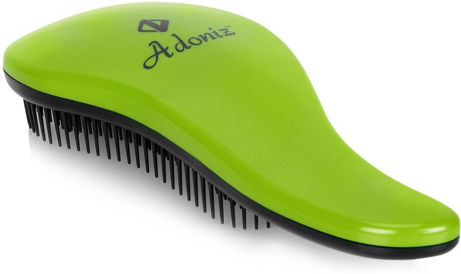 ADONIZ DETANGLER HAIR BRUSH WITH HANDLE (GREEN)