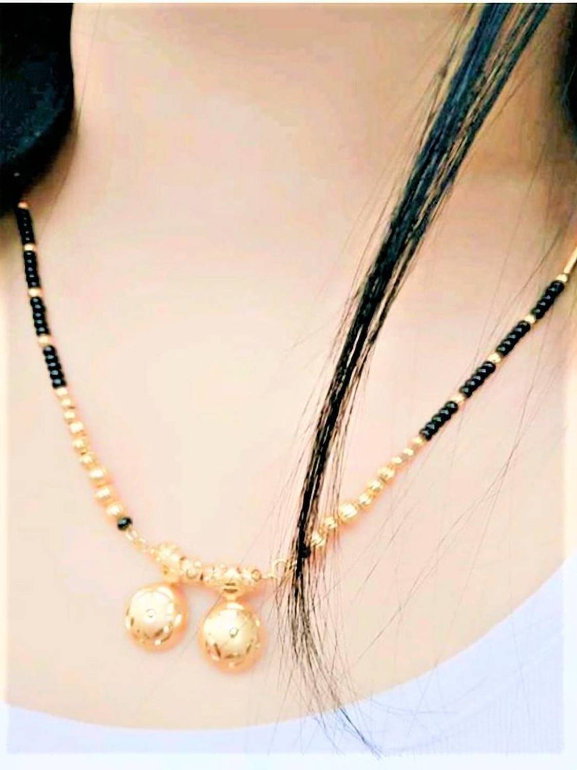 ADITYA COLLECTION 14K GOLD PLATED MANGALSUTRA FOR WOMEN Copper Mangalsutra