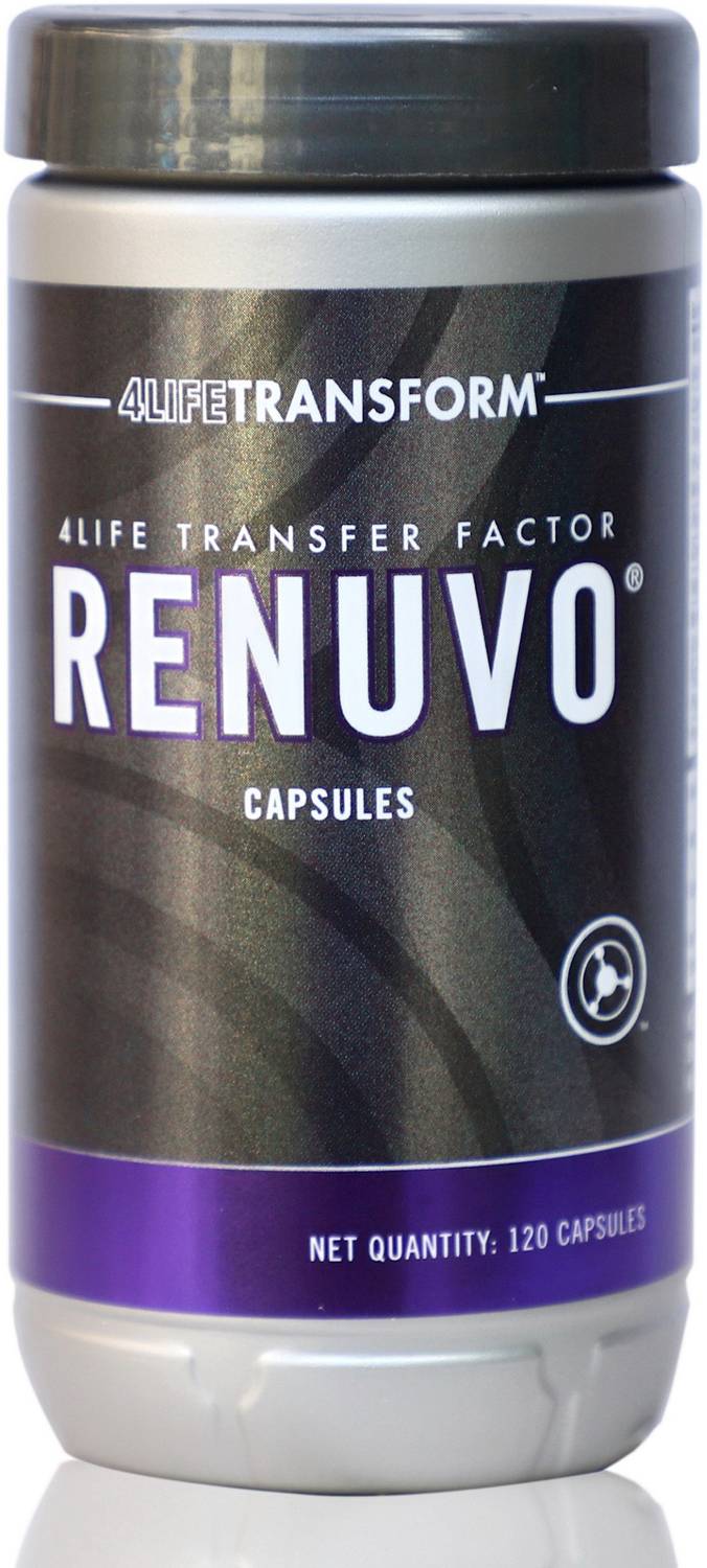 4Life Transfer Factor Renuvo capsules - For Healthy Aging and Daily Stress Management (120 Capsules)