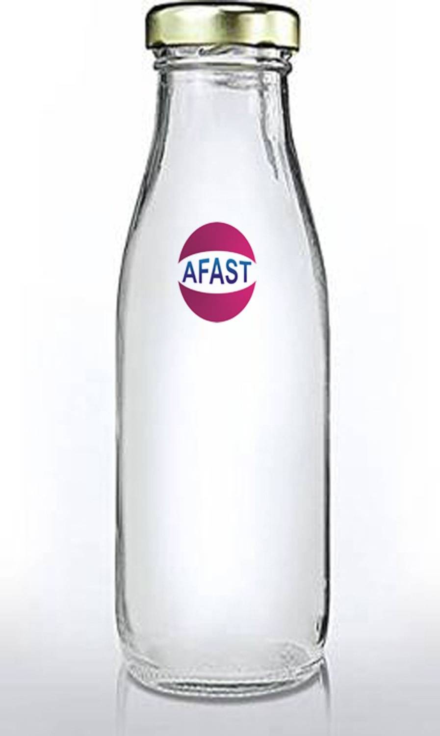 AFAST Multi Purpose Glass Transparent Milk Bottle, 1 Bottle, 300 Ml GF98 300 ml Glass Bottle