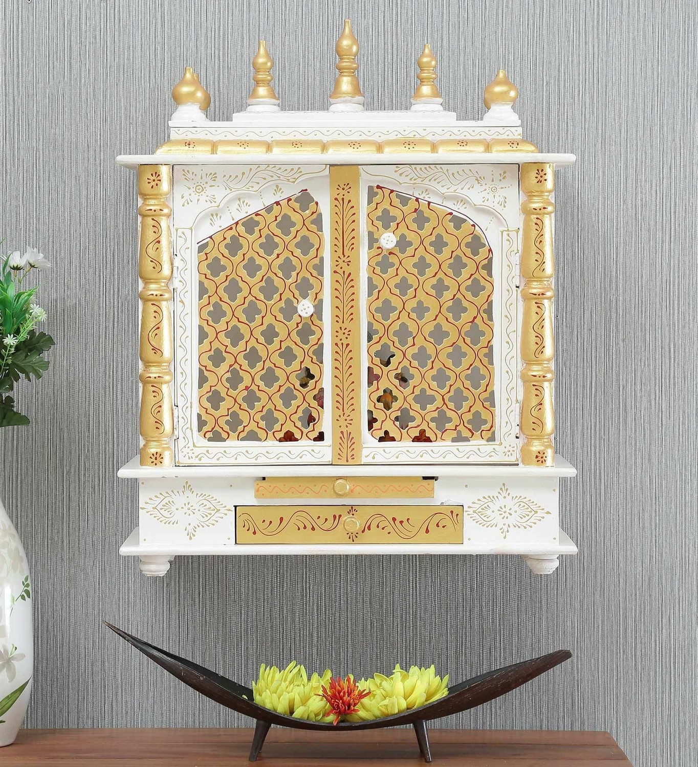 Image of Marusthalee Puja Mandir Home Solid Wood Home Temple
