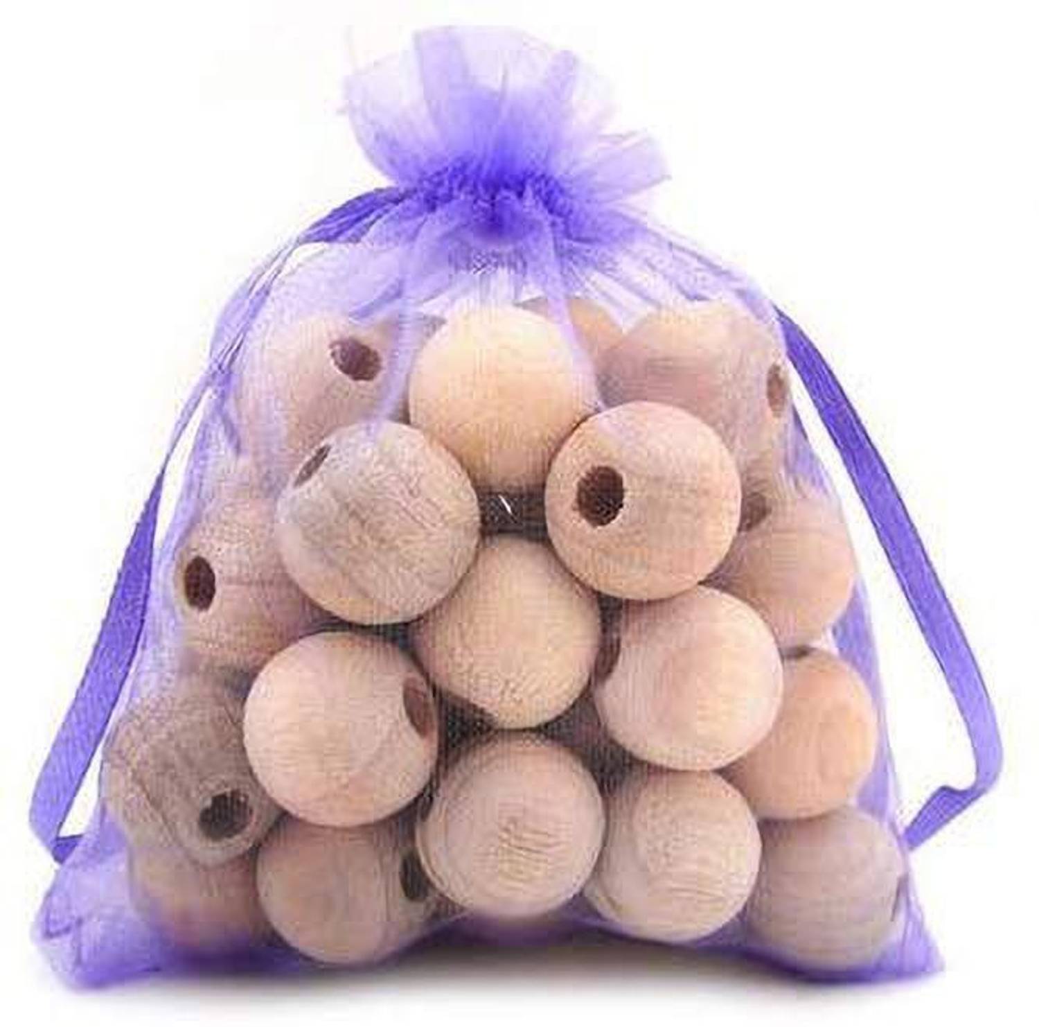 boxania Clean Living™ 20 pcs Safe Natural Camphor Wood Balls Repellent Pest Control Mildew Mothball