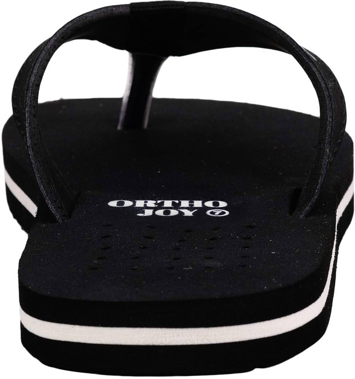 ORTHO JOY Men Doctor Ortho Slippers Black - Image 3
