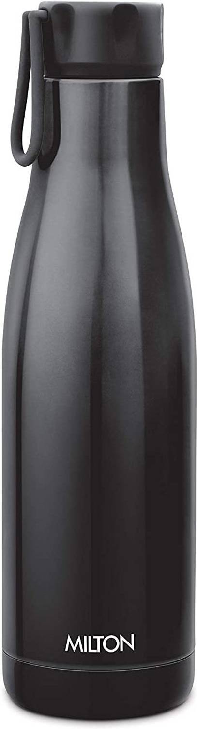 MILTON Fame 1000 Thermosteel Water Bottle, ISI Certified, 24 Hr Hot and Cold 880 ml Steel Flask