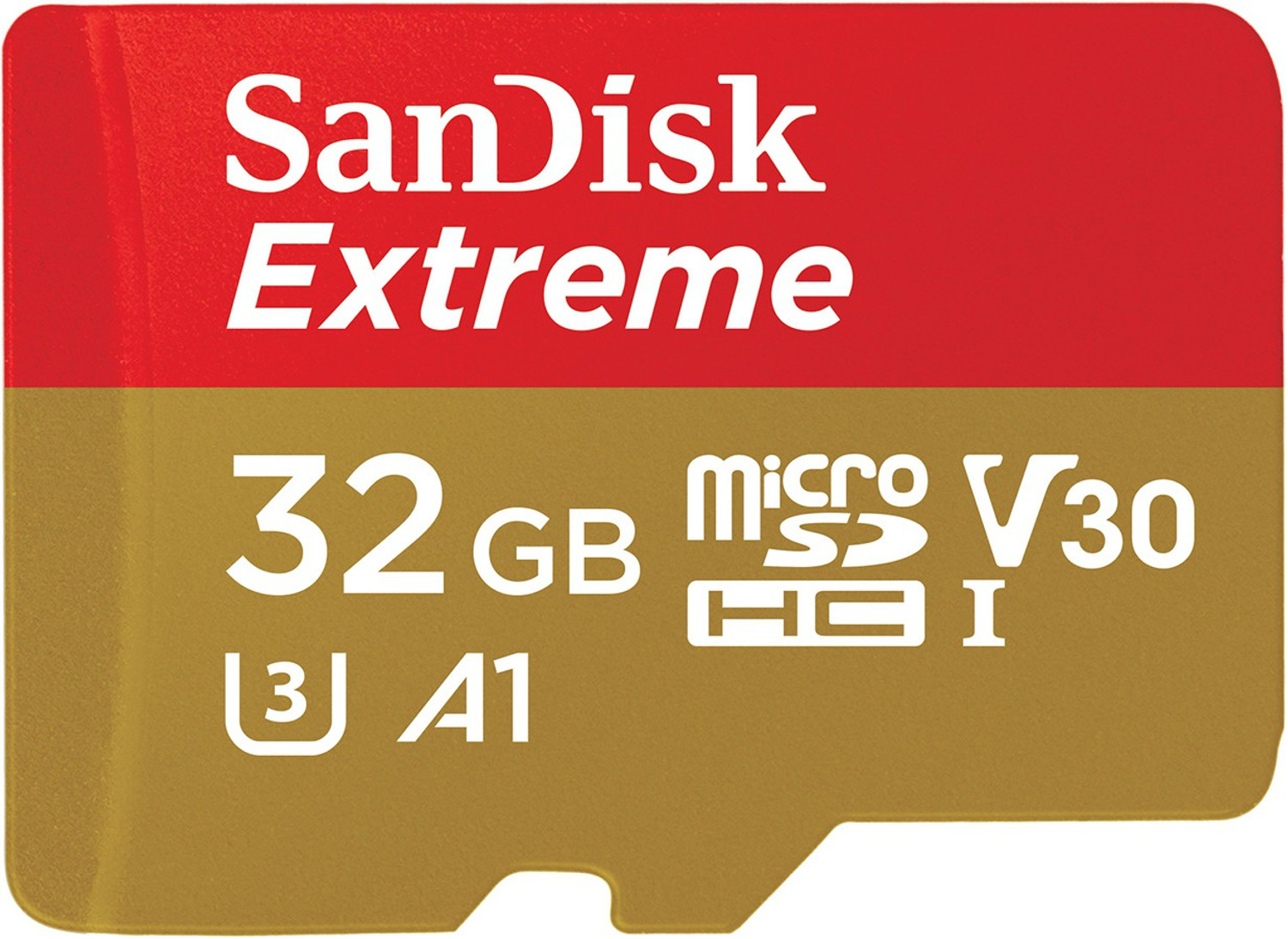 Image of SanDisk SDSQXAF-032G-GN6MN Extreme 32 GB MicroSDHC UHS Class 3 100 Mbps Memory Card Compatible with Camera, Tablet, Mobile