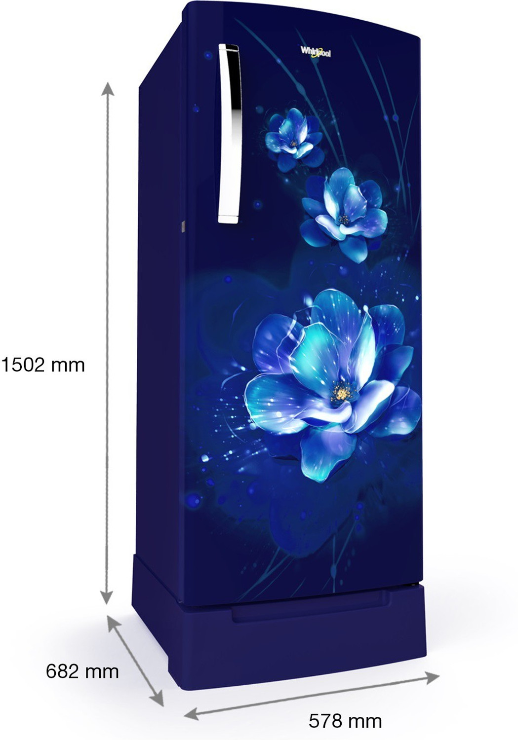 Image of Whirlpool 215 L Direct Cool Single Door 4 Star Refrigerator with Base Drawer
