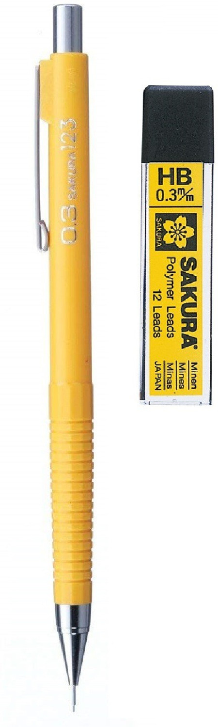 Image of SAKURA Cushioning Point 0.3 mm Lead Box and Mechanical Pencil