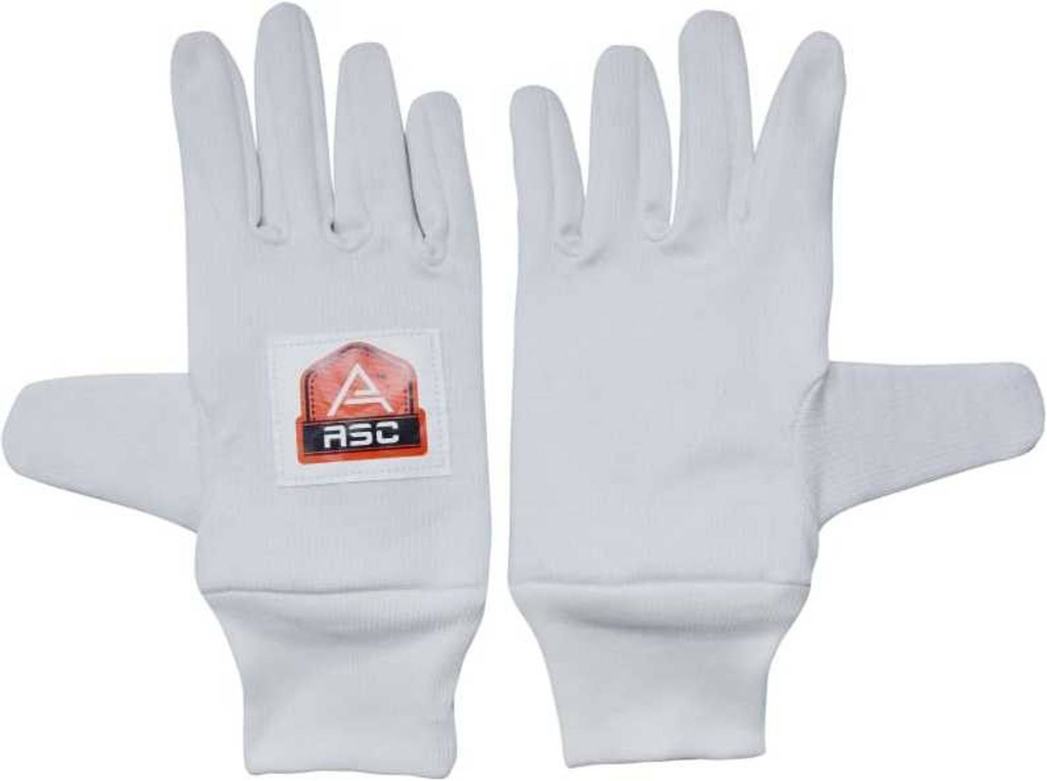 ASC Cricket Batting Cotton Inner Gloves Padded with Cotton Cuff Wrist - Mens Wicket Keeping Gloves