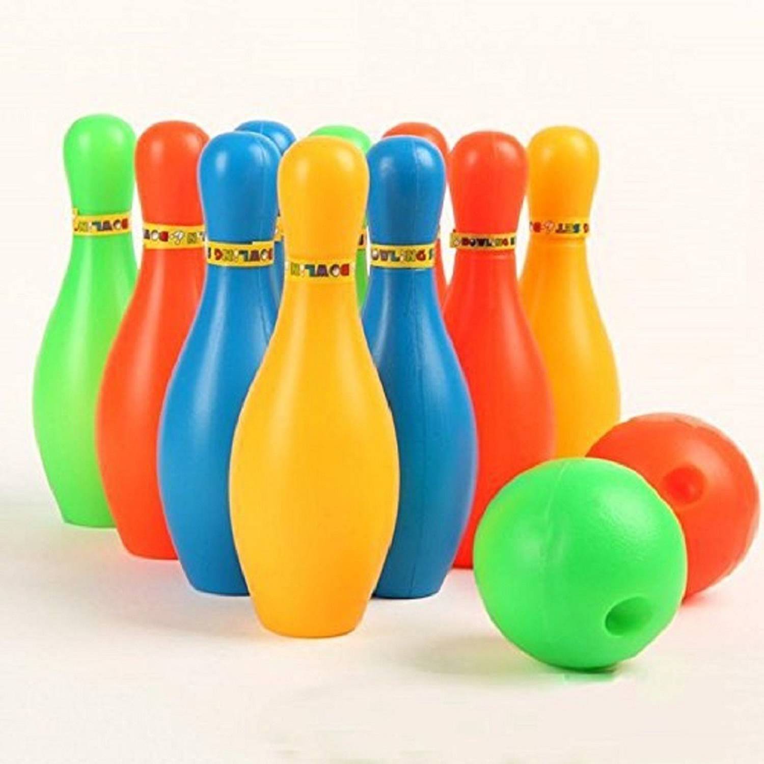 99Shoppy Bowling set for kids Sort Toy - 10 Pin Bottles & 2 Balls Throwball