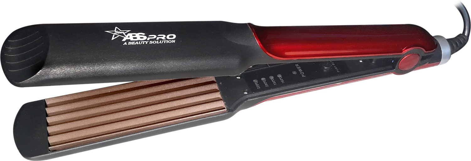 Image of Abs Pro Professional Feel Hair Crimper With 4 X Protection Coating Electric Hair Styler Hair Styler