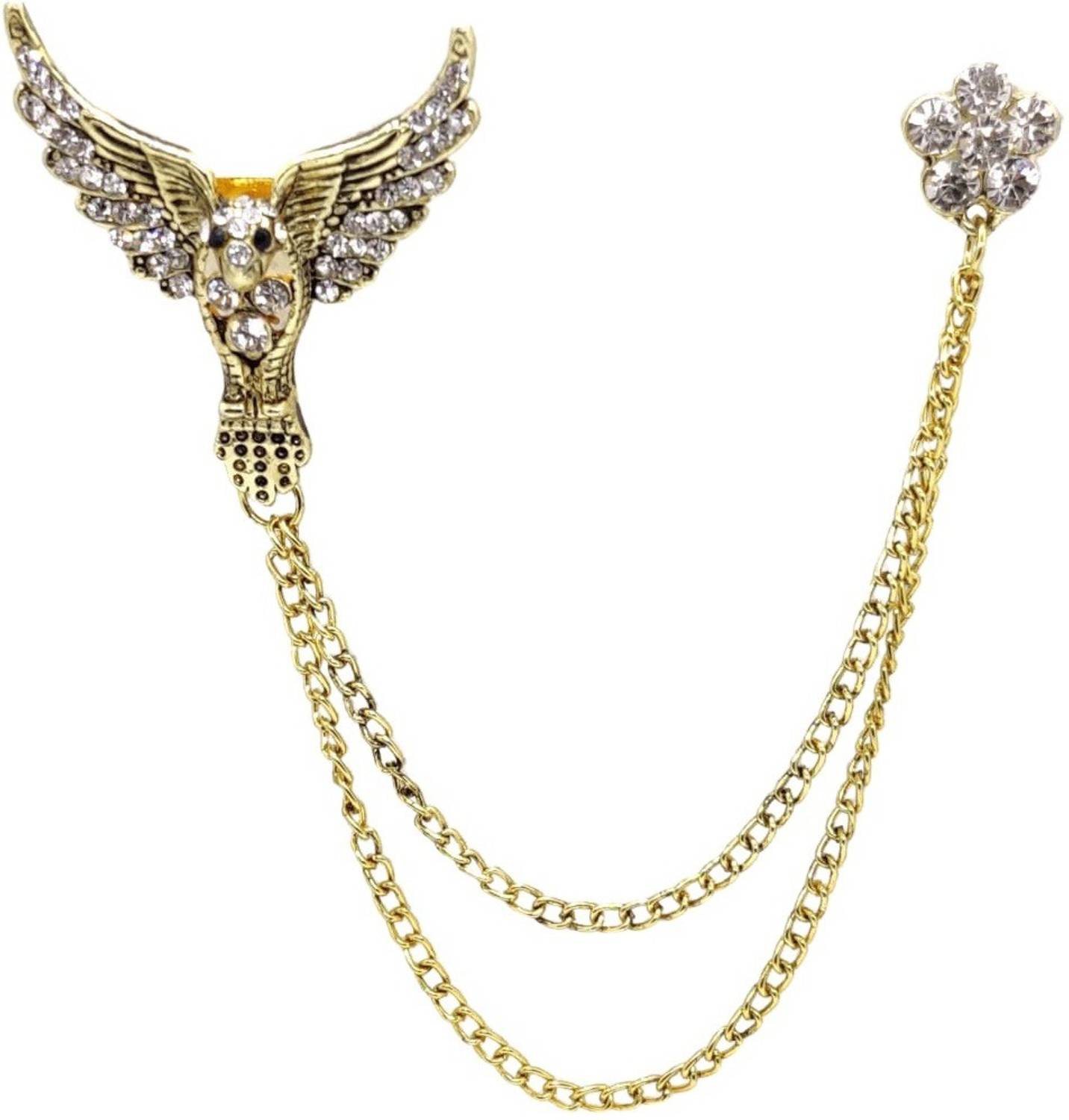 FURE Double Chain Phoenix Brooch