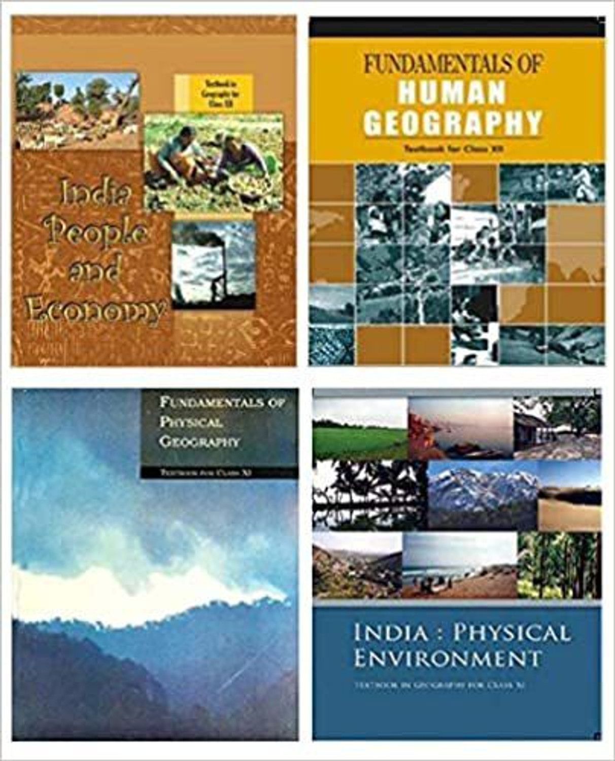 Image of Ncert - Geography (New) Class 11-12 (India:Physical Environment Class - Xi, Fundamentals Of Physical Geography Class Ix, Fundamental Of Human Geography Class - Xii & India People And Economy Class-Xii)