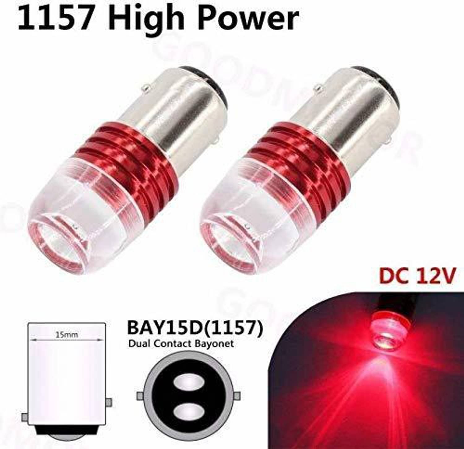 Motopex Universal Bike LED Brake Light 12V 5W - Image 3
