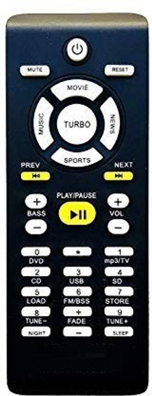 EHOP Compatible with Multimedia Speaker Philips Remote Controller