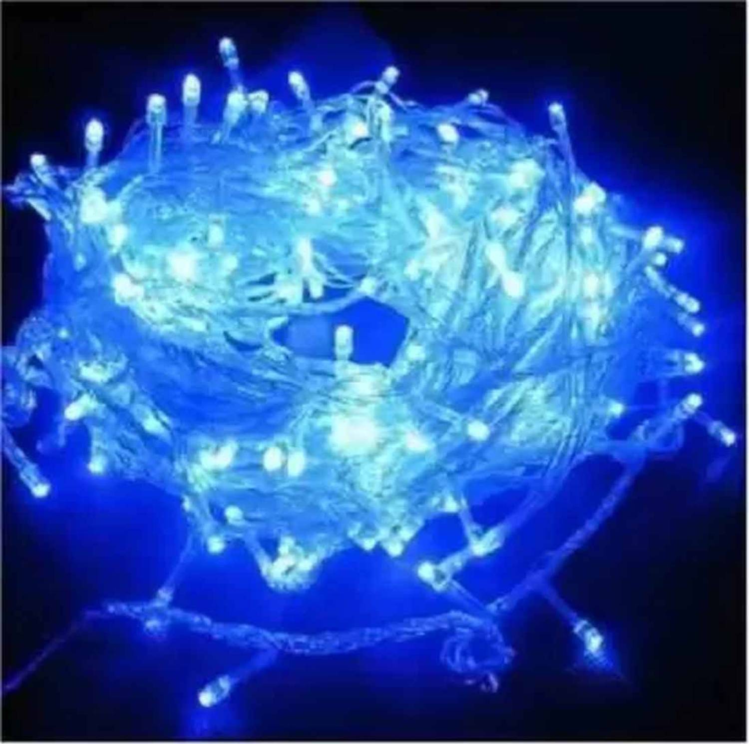 ACCESSORIZEMEII 26 LEDs 10.16 m Blue Steady String Rice Lights
