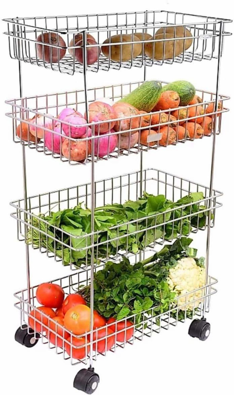 Image of HR BROTHERS ENTERPRISE Steel Kitchen Trolley