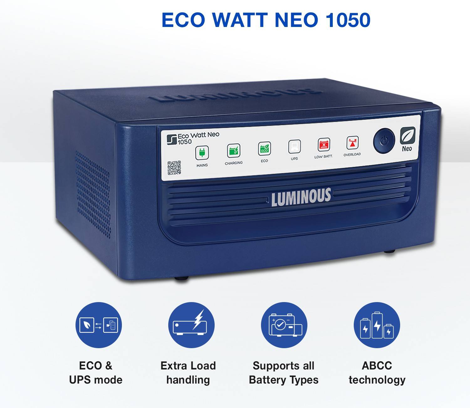 LUMINOUS 1050/12V Square Wave Inverter - Image 2