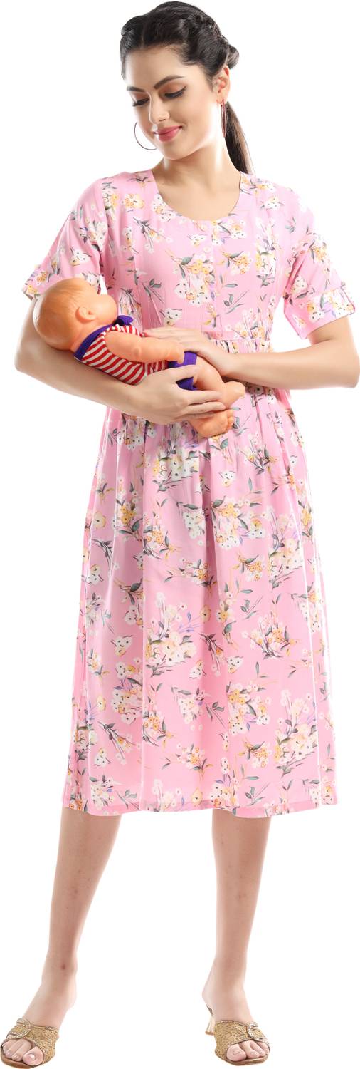 AV2 Women Floral Print A-line Kurta
