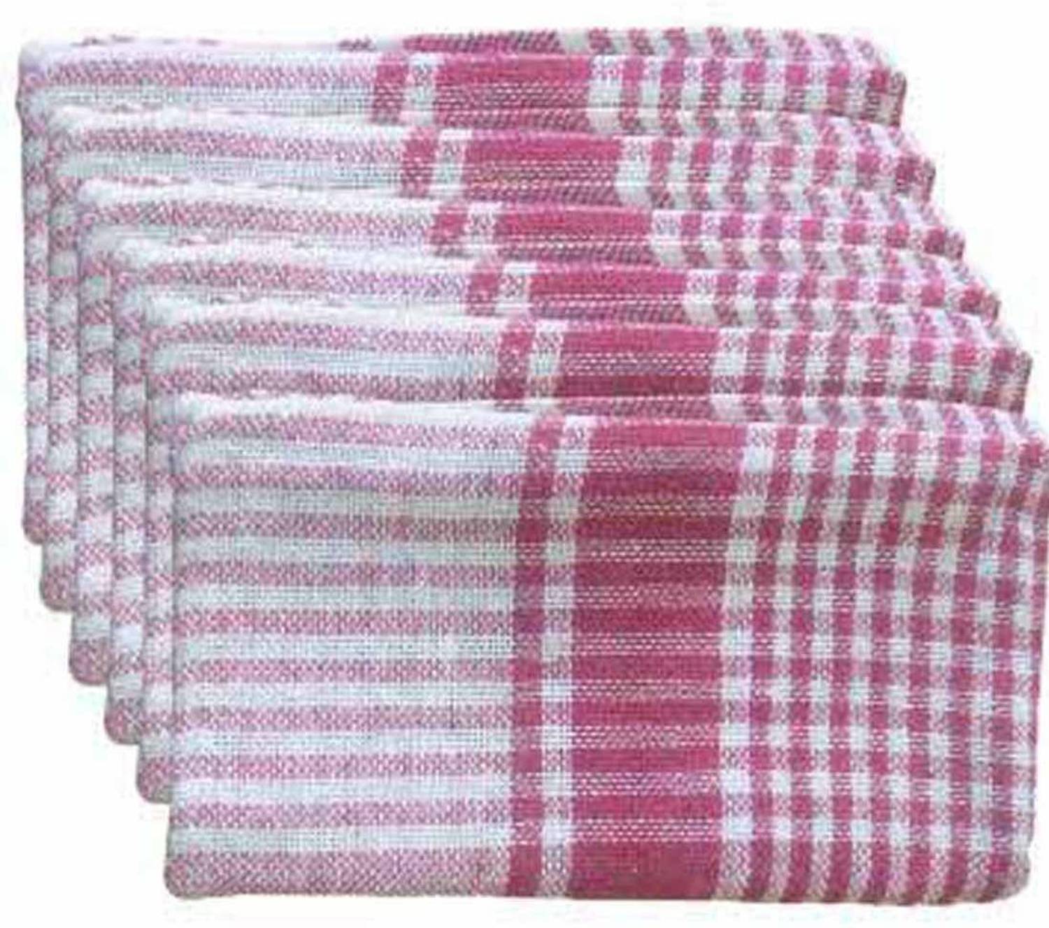 ADIMANI Red color cheack Kitchen Duster Wet Dry Cotton Cleaning Cloth/Mop Wet and Dry Cotton Cleaning Cloth