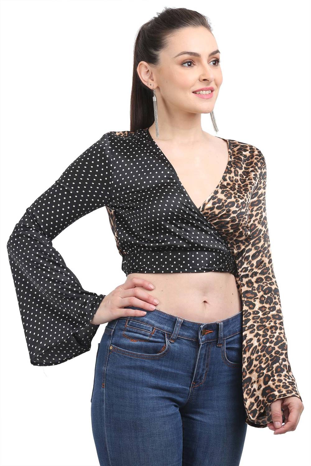 3SIX5 Casual Full Sleeve Printed Women Multicolor Top
