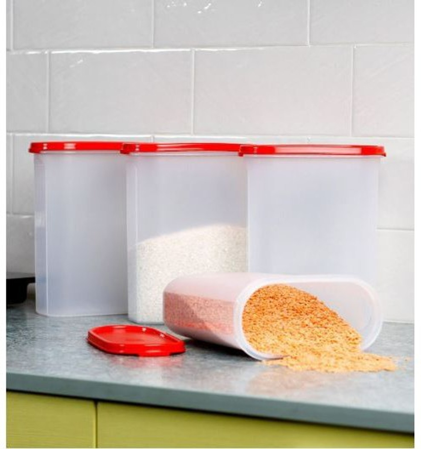 Image of TUPPERWARE Steel Grocery Container - 2.3 L