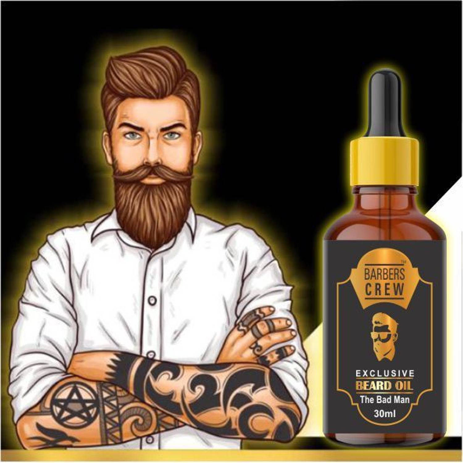 Barbers Crew Exclusive Beard Oil (30ml) for Patchy Beard