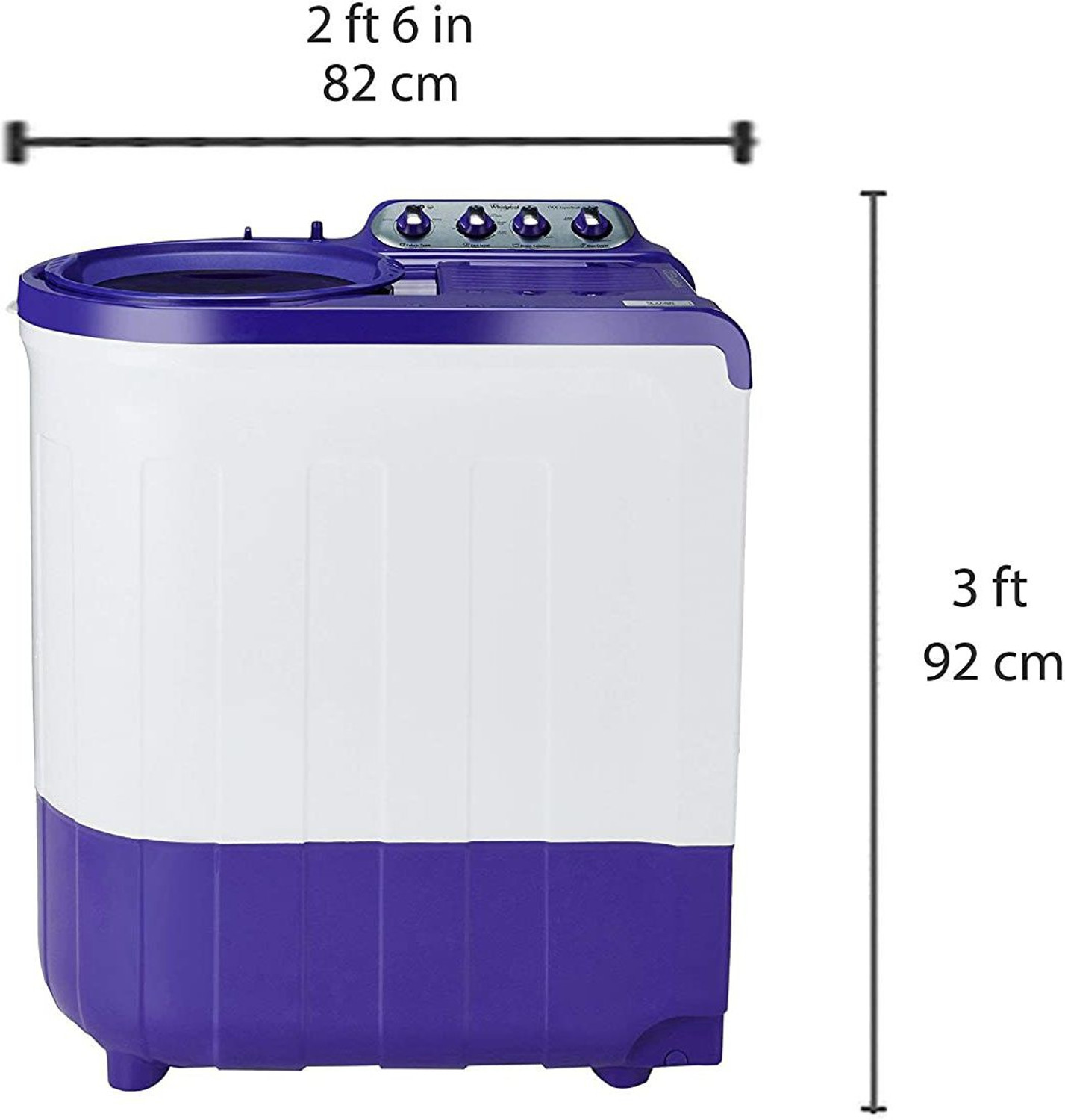Image of Whirlpool 8 kg Semi Automatic Top Load Washing Machine Purple