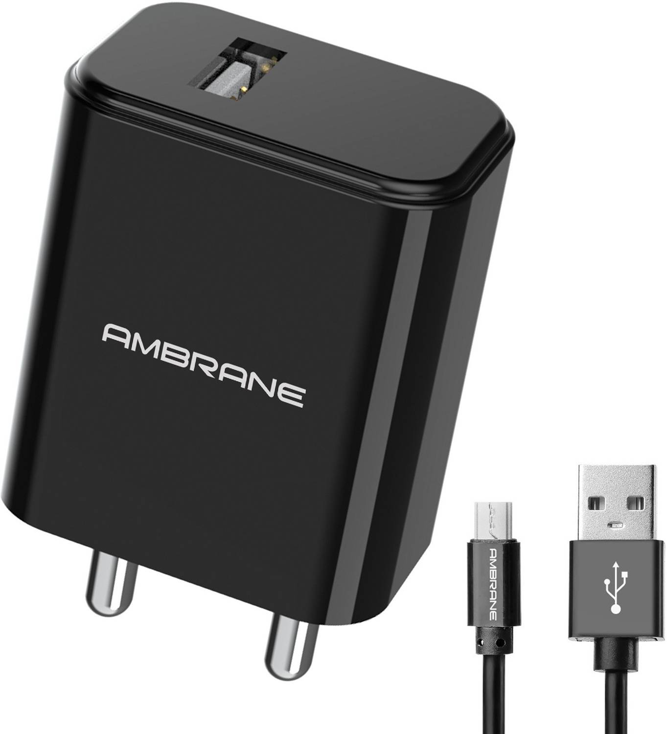 Ambrane 10 W 2.1 A Wall Charger for Mobile with Detachable Cable