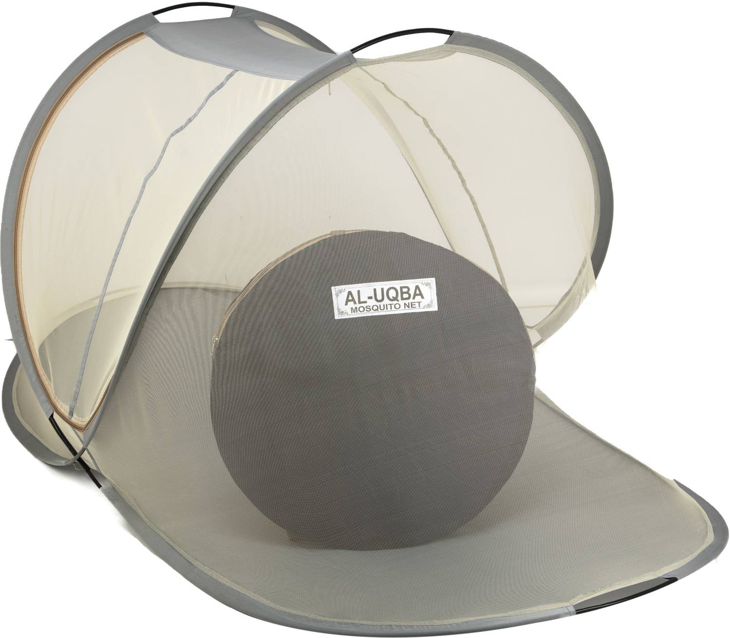 AL-UQBA Foldable King Size Bed with (6.5 x 6.5 f t) Polyester Washable Adults Mosquito Net