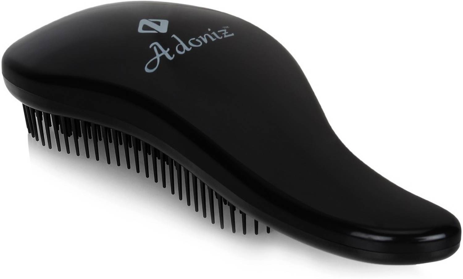 ADONIZ DETANGLER HAIR BRUSH WITH HANDLE (BLACK)